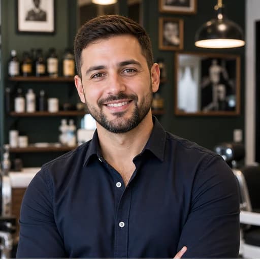 Portrait representatif d'un gestionnaire de barbershop